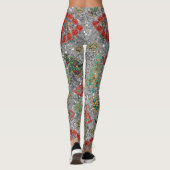 Leggings Style Noël Arbre Bijou Bling Argent (Dos)