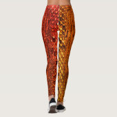 Leggings Style orange legging. de peau de serpent (Dos)