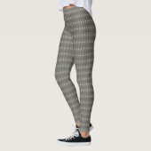 Leggings Style Points Gris Rétro à pois  (Gauche)