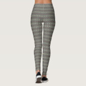 Leggings Style Pois gris rétro (Dos)