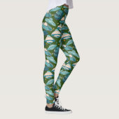 Leggings Style rétro Motif UFO. B. Vert (Droite)