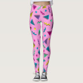 Leggings Style rose tendance des années 80 (Devant)