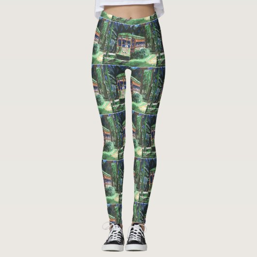 Leggings Style Streetcar Abstrait, (Devant)
