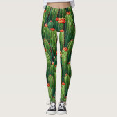 Leggings Style Succulent Cactus tendance (Devant)
