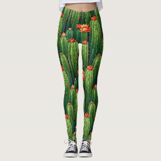 Leggings Style Succulent Cactus tendance
