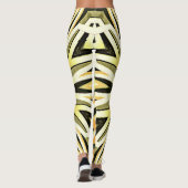 Leggings Style vintage design abstrait (Dos)