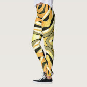Leggings Style vintage design abstrait (Gauche)