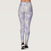 Leggings Stylish Blue Paris Toile Design (Dos)