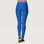 Leggings Stylish blue white text entraînement (Dos)