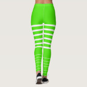 Leggings Stylish green white monogramed entraînement (Dos)