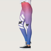 Leggings Stylisme monogrammed bleu dégradé (Gauche)