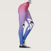 Leggings Stylisme monogrammed bleu dégradé (Droite)