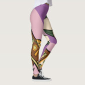 Leggings Stylized Axe and Flower Design (Droite)