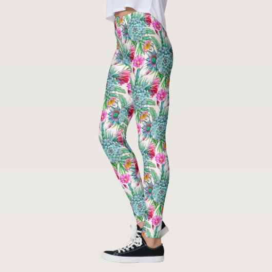 Leggings Succulent jardin tropical (Gauche)