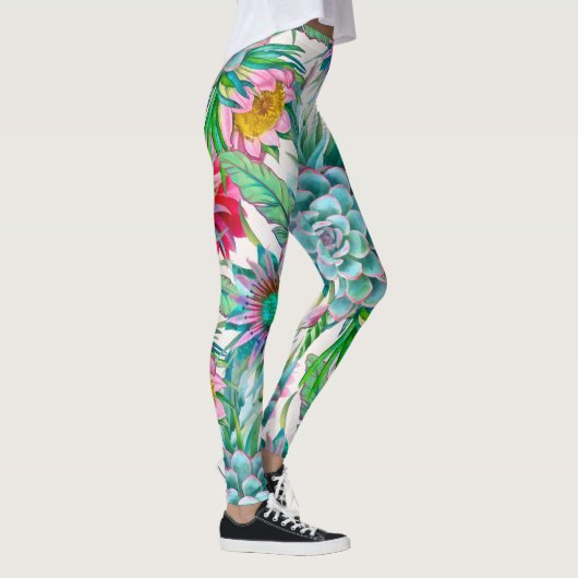 Leggings Succulent jardin tropical (Droite)