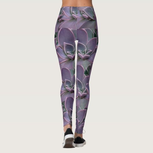 Leggings Succulent pourpre (Dos)