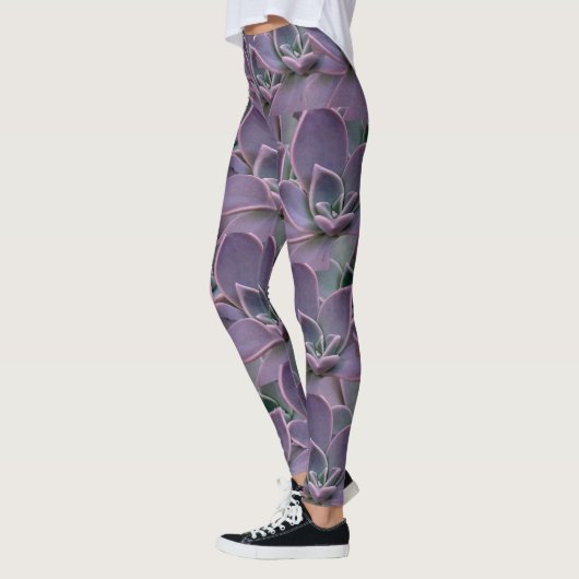 Leggings Succulent pourpre (Gauche)