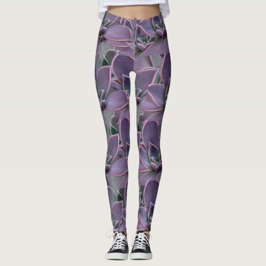 Leggings Succulent pourpre (Devant)
