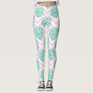 Leggings Succulent rose