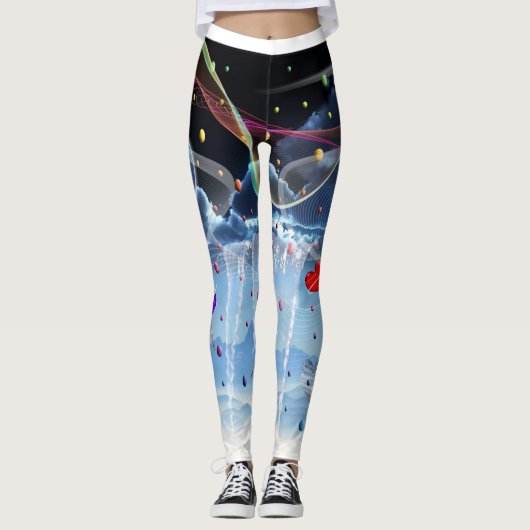 Leggings Sucette surréaliste Candy (Devant)