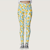 Leggings Sucré Branches de citron Motif (Devant)