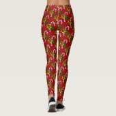 Leggings Sucre de canne avec les guêtres de fête de Noël de (Dos)