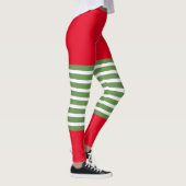 Leggings Sucre de canne de Noël des elfes de vacances (Droite)