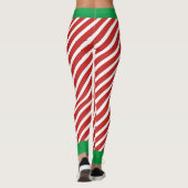 Leggings Sucre de canne de Noël des elfes de vacances (Dos)