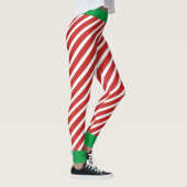 Leggings Sucre de canne de Noël des elfes de vacances (Droite)