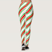 Leggings Sucre de canne Grandes Rouge Vert Blanc Noël (Dos)