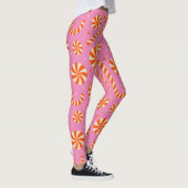 Leggings Sucre de canne Noël rétro motif (Droite)