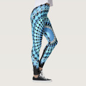 Leggings Sucrerie de bleu et d'oeil au beurre noir (Droite)