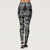 Leggings sucrés crâne noir et blanc (Dos)