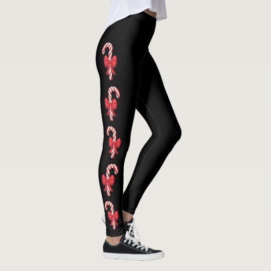 Leggings Sucres de canne Festifs Sur Noir (Droite)