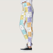 leggings sudoku pastel (Gauche)
