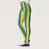 Leggings Suède Couleurs du drapeau national Verticales (Gauche)