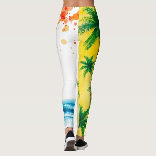 Leggings “Summer Time” beach design (Dos)