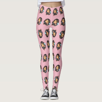 Leggings Sunaya lisant des guêtres de Chibi