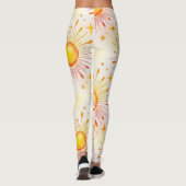 Leggings Sunbursts Motif sans couture (Dos)