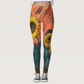 Leggings Sunflower sucrée (Devant)