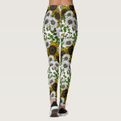 Leggings Sunflowers and daisies, summer garden 3 (Dos)