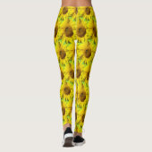 Leggings Sunflowers Motif Cust. Legs couleur BG (Dos)