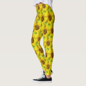 Leggings Sunflowers Motif Cust. Legs couleur BG (Gauche)