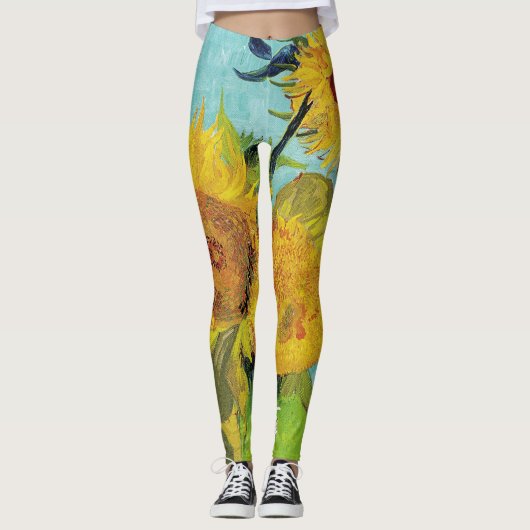Leggings Sunflowers Vincent van Gogh (Devant)