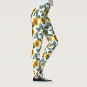 Leggings Sunflowers with Eucalyptus Leaves Pattern (Droite)
