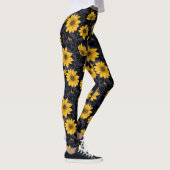 Leggings Sunroot, tournesol sauvage en jaune et bleu (Droite)