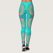 Leggings Super Abstrait Rainbow Liquid Swirl (Dos)