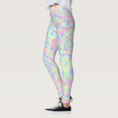 Leggings Super Boho Hippie Bright Pastel Marbre arc-en-ciel (Gauche)