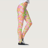 Leggings Super Coloré Acid Trip Retro Hippie Marble Art (Droite)