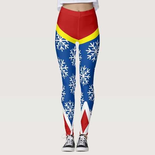 Leggings SUPER ELF ! Flocon de neige (Devant)
